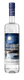 Eine Flasche Humboldt Guarana-Vodka mit einem kunstvollen Etikett, das eine nächtliche Landschaft mit Mondlicht zeigt.