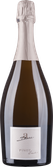 Eine elegante Flasche Sekt mit einem schlichten, stilvollen Etikett, die auf einen besonderen Anlass hinweist.