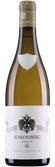 Eine elegante Flasche Weißwein mit einem goldenen Korken und einem detaillierten Etikett, das den Namen 'Schlossberg' trägt.