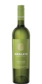 Die Flasche 'Amalaya Blanco de Corte' zeigt ein modernes Design mit einem spiralförmigen Logo und klaren Schriftzügen.
