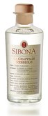 Eine elegante Flasche Grappa mit einem Holzverschluss, die die Bezeichnung 'La Grappa di Nebbiolo' trägt.