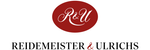 Das Design präsentiert das Logo 'R&U' in einer geschwungenen Schrift, umrahmt von einem roten Oval und dem Schriftzug Reidemeister & Ulrichs.