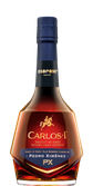 Ein hochwertiger Brandy in einer stilvollen Flasche, die mit einem goldenen Pferde-Logo und dem Schriftzug 'Osborne' verziert ist.